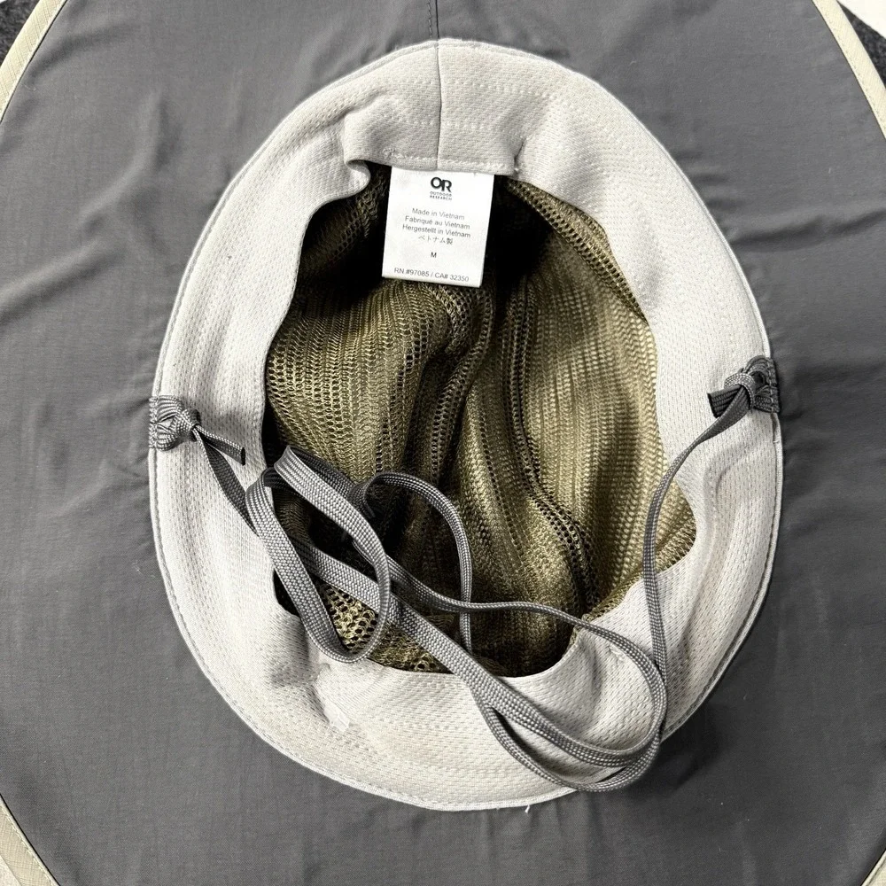 Outdoor Research Sunbriolet Sun Hat Khaki Size M UPF Hiking Camping OR